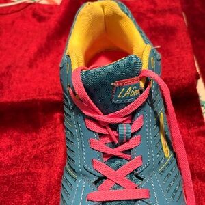 Blue acqua, pink  Pink Sneakers like new wore once 9.5 womens